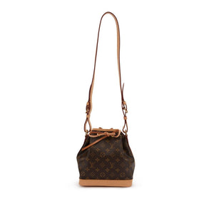 Louis Vuitton
Ebene Monogram Coated Canvas Noe BB Gold-Color Hardware, 2020