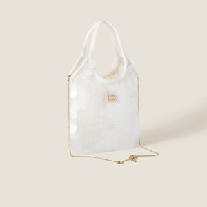 Borsa IVY in rete con paillettes